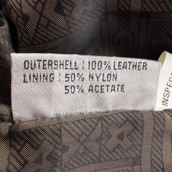 Global Identity lll Padded Shoulders Leather Trench Coat Women's M - Picture 9 of 10